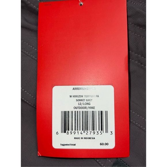 NWT NORTH FACE HORIZON TEMPEST PA
SONNET GREY OUTDOOR/HIKE PANTS SIZE 12 LONG - Picture 6 of 6